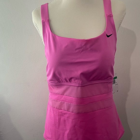 Nike Pink Mesh Swim Tank Top - Picture 4 of 8